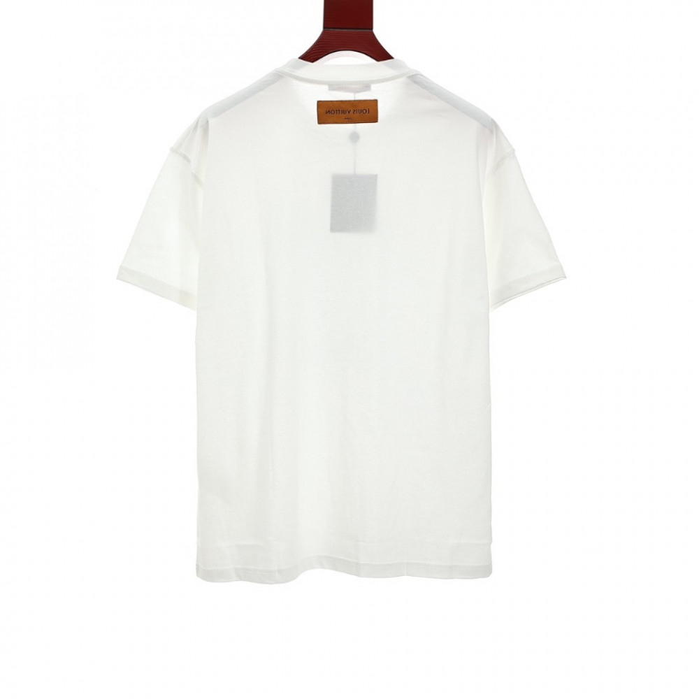 Louis Vuitton White Cotton LV Pendant Crew Neck Short Sleeve T-shirt XS Louis  Vuitton