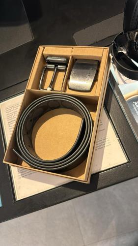 طقم حزام رجالي / وجهين