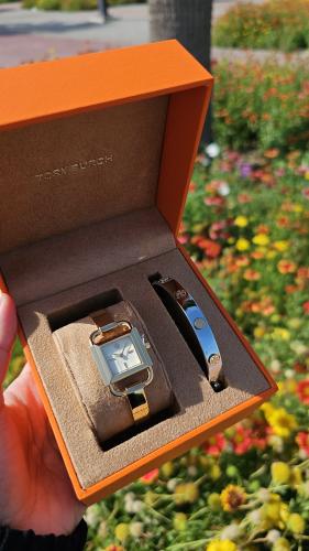 طقم ساعة/إسوارة ماركة توري بورتش