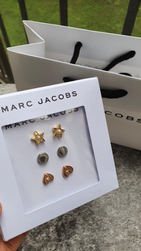 مجموعة 3 حلق مارك جيكوبس