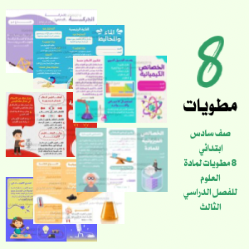 جميع مطويات علوم لصف سادس الفصل الدراسي الثالث pdf