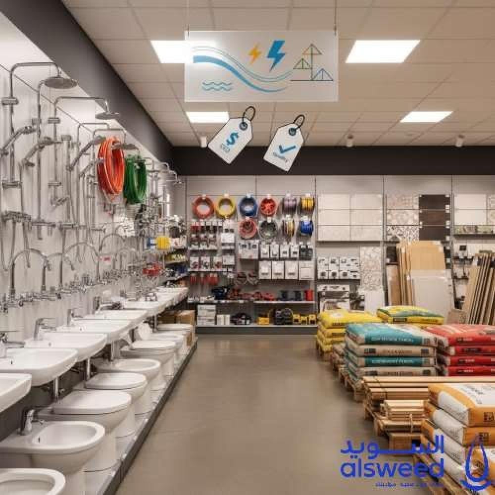 سباكة وكهرباء ومواد البناء