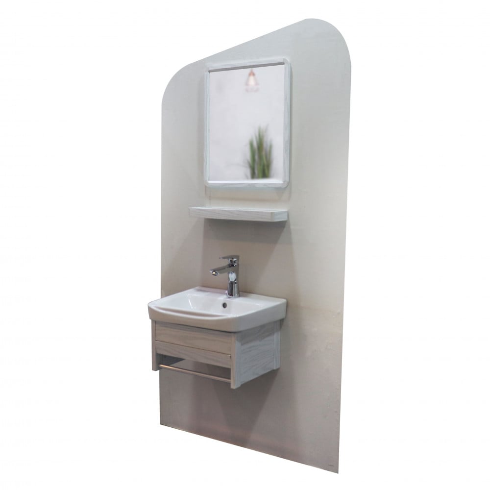 مغسلة المنيوم ابيض رمادي 35*42