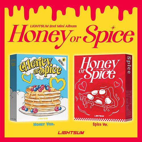LIGHTSUM 2nd Mini Album - Honey or Spice (Random Ver.) CD + Poster