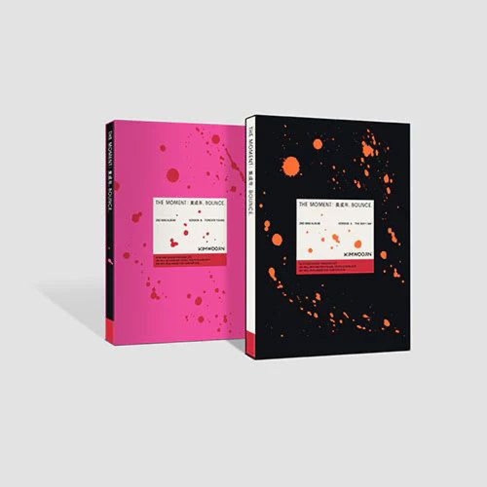 KIM WOO JIN 2nd Mini Album - The moment : 美成年, Bounce. (Random Ver.) CD + Poster