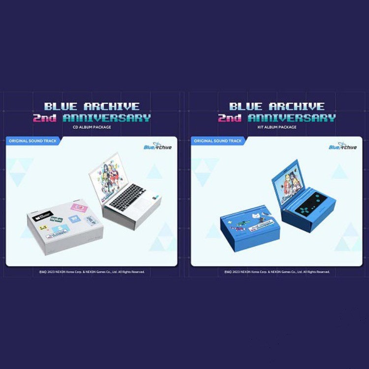 [SET][CD+KiT] BLUE ARCHIVE 2nd ANNIVERSARY OST CD + Air-KiT + 2Poster