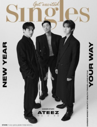 Magazine SINGLES 2024-01 Type.A ATEEZ
