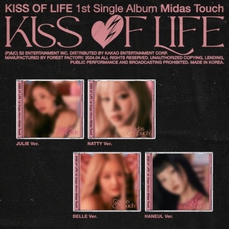 [Jewel] KISS OF LIFE 1st Single Album - Midas Touch (Random Ver.) CD