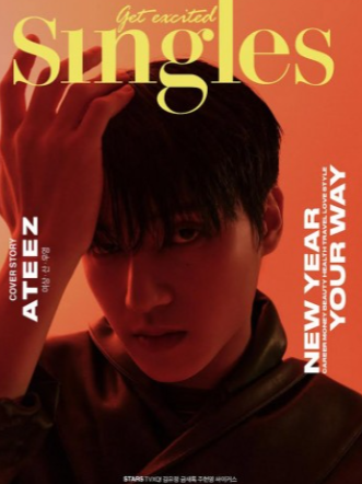 Magazine SINGLES 2024-01 Type.A ATEEZ