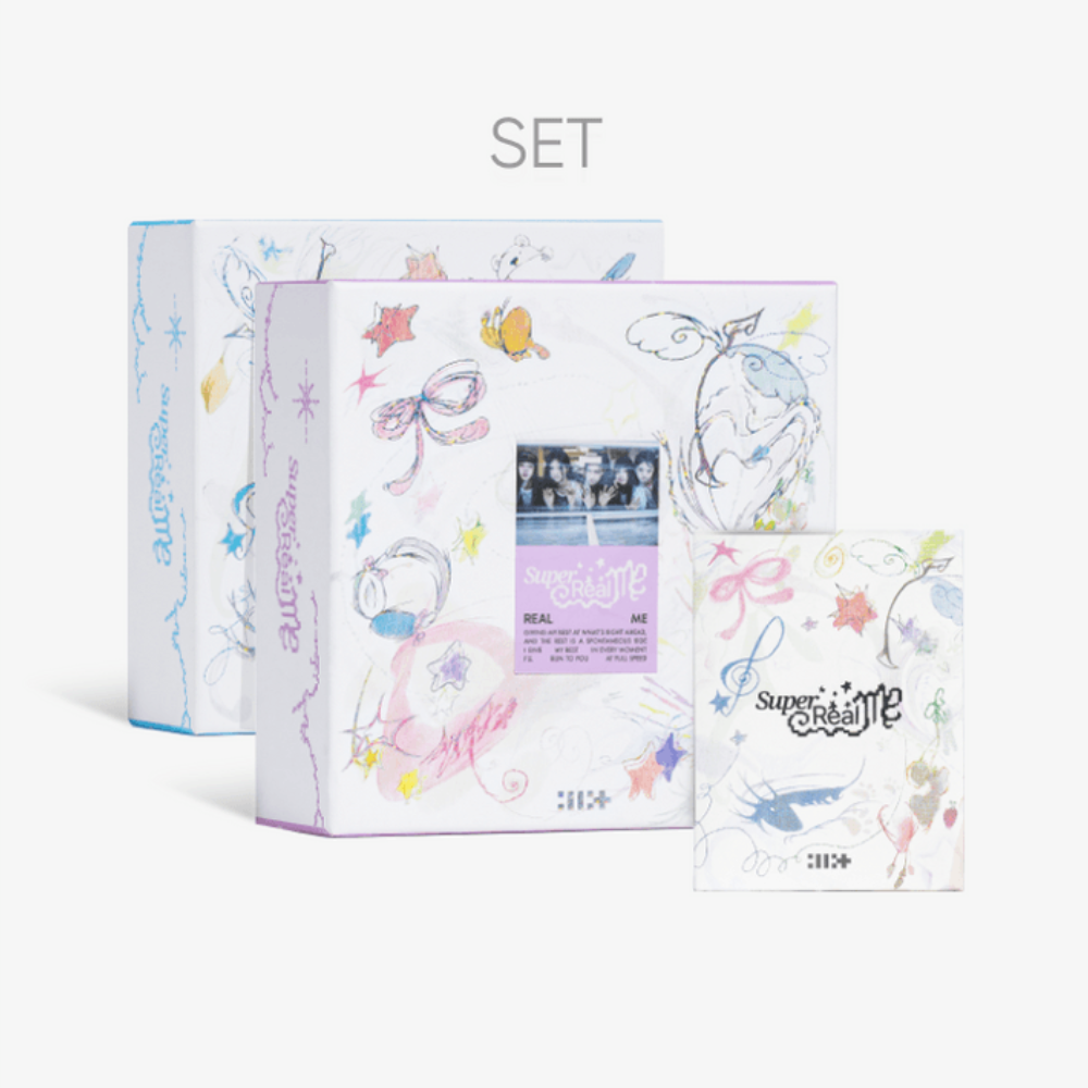 [Weverse Shop Gift][3SET] ILLIT 1st Mini Album - SUPER REAL ME (3SET Ver.) 2CD + Weverse Albums ver.