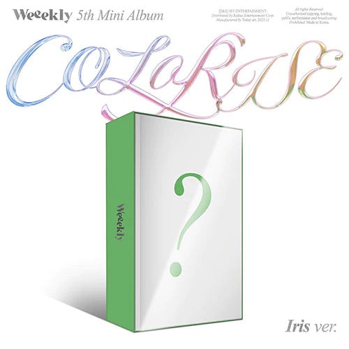 Weeekly 5th Mini Album - ColoRise (Iris Ver.) CD + Poster