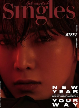 Magazine SINGLES 2024-01 Type.A ATEEZ