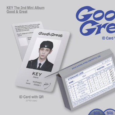 [Smart Album] KEY 2nd Mini Album - Good & Great (ID Card Ver.)