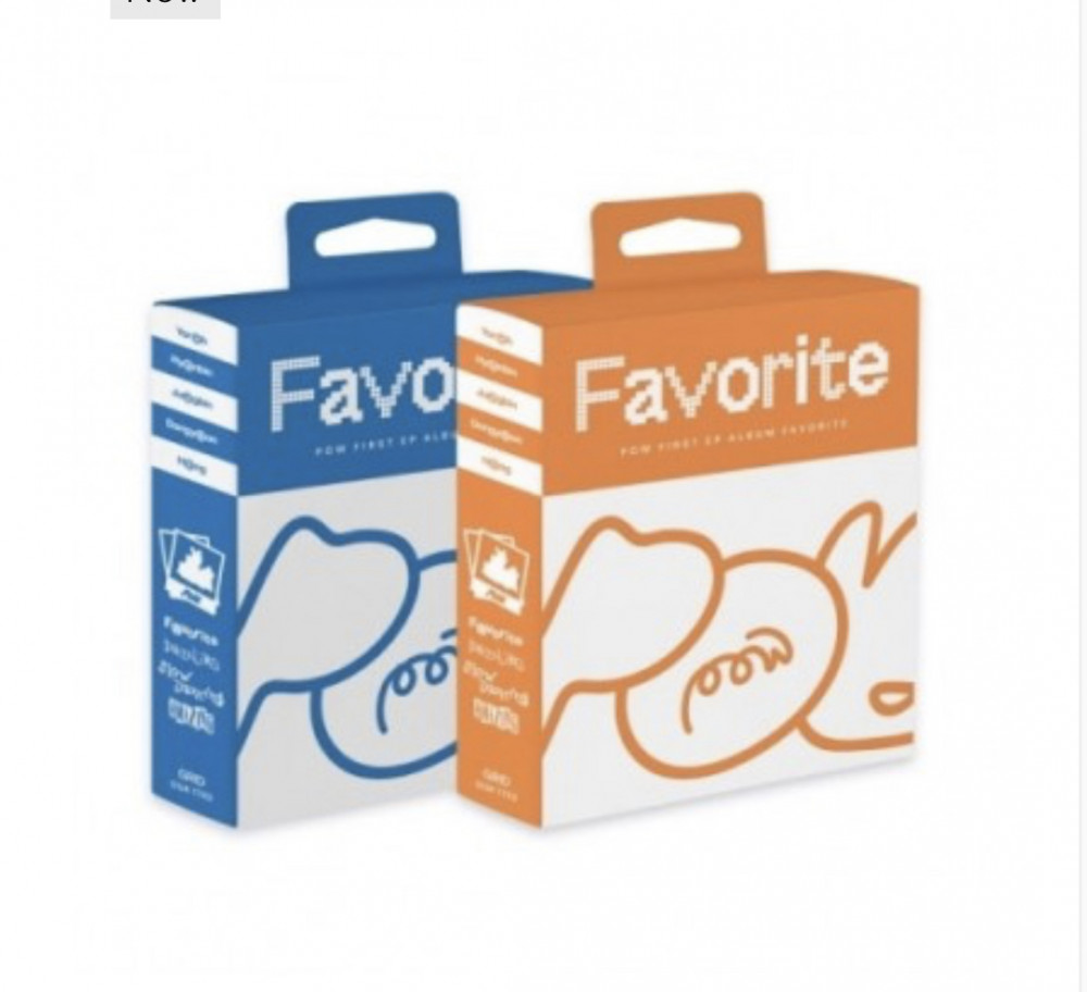 POW 1st EP Album - Favorite (Random Ver.) CD + Poster
