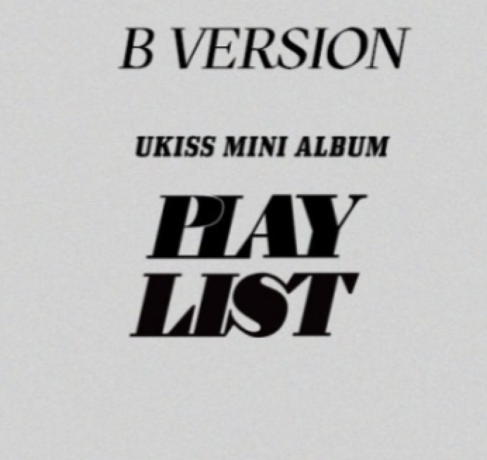 UKISS Mini Album - PLAY LIST (B Ver.) CD + Poster