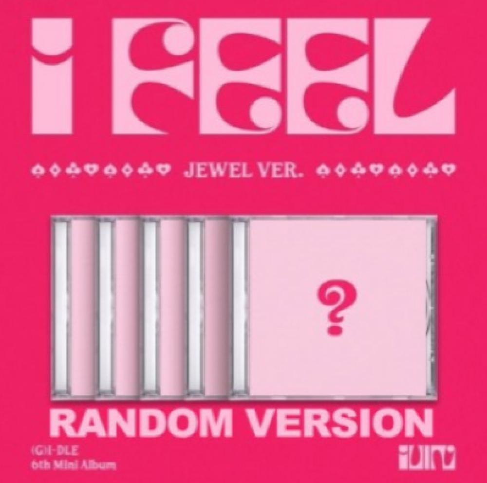 [Jewel] (G)I-DLE 6th Mini Album - I feel (Random Ver.) CD + Poster