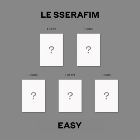 [COMPACT] LE SSERAFIM 3rd Mini Album - EASY (Random Ver.) CD