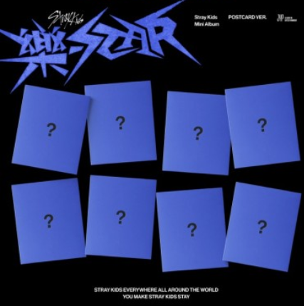[JYP Shop Gift][POSTCARD] Stray Kids Mini Album - 樂-STAR (Random Ver.) CD