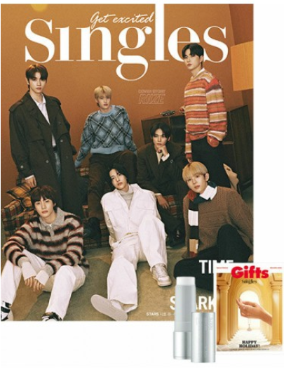 Magazine SINGLES 2023-12 Type.A RIIZE with Pre Order Benefit