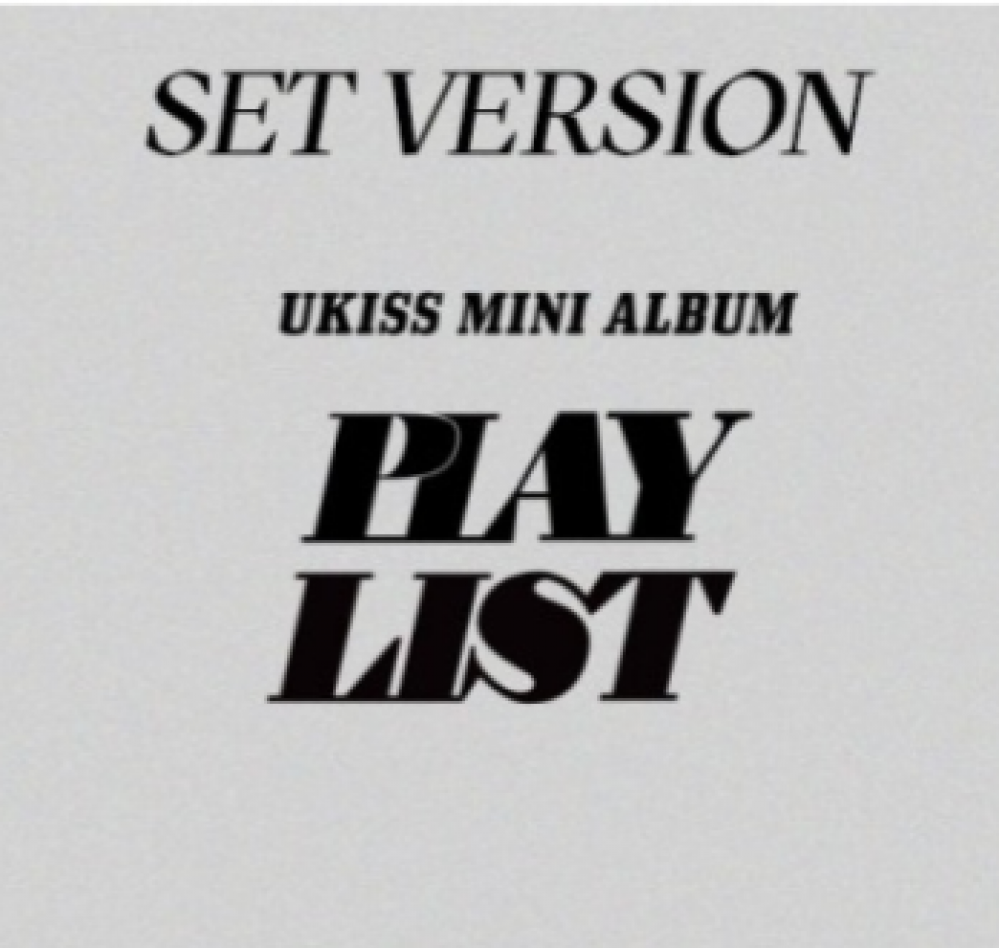 [SET] UKISS Mini Album - PLAY LIST (SET Ver.) 2CD + 2Poster