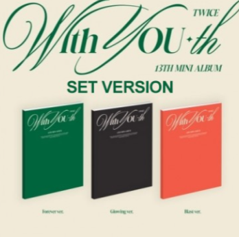 [JYP Shop Gift] TWICE 13th Mini Album - With YOU-th (SET Ver.) CD + Poster