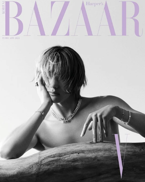 Magazine BAZAAR KOREA 2024-02 Type.B BTS V
