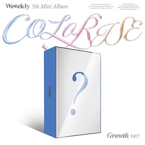 Weeekly 5th Mini Album - ColoRise (Growth Ver.) CD + Poster