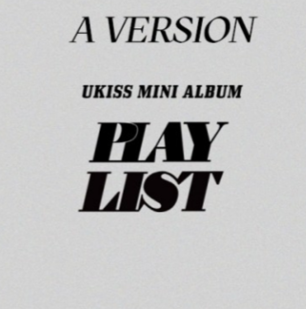 UKISS Mini Album - PLAY LIST (A Ver.) CD + Poster