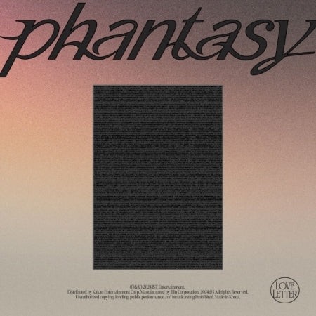 THE BOYZ 2nd Album Part.3 - Phantasy_ Pt.3 Love Letter (Write Ver.) CD