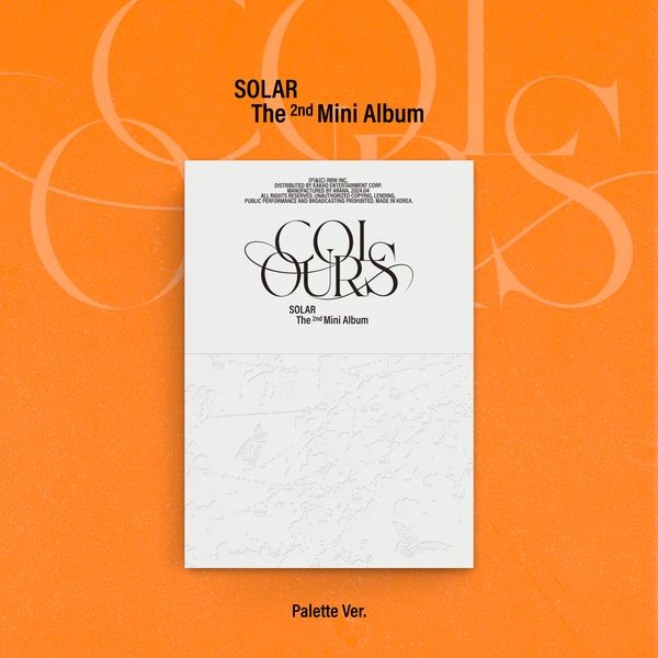 SOLAR 2nd Mini Album - COLOURS (Palette Ver.) CD + Poster