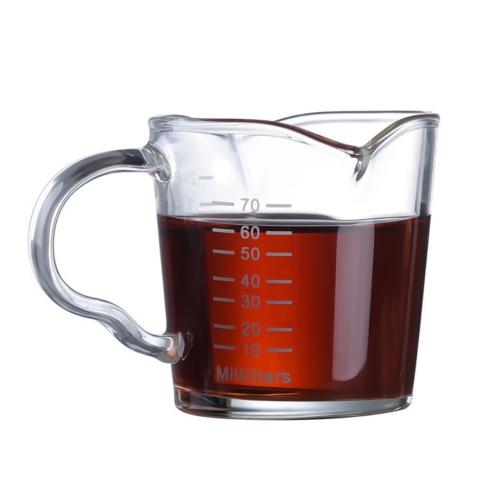 ميبرو كاس قياس اسبريسو زجاجي مع مقياس سعة 70 مل