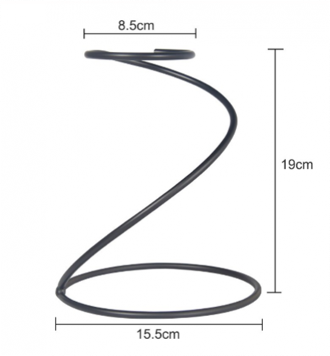 حامل أقماع لولبي أسود