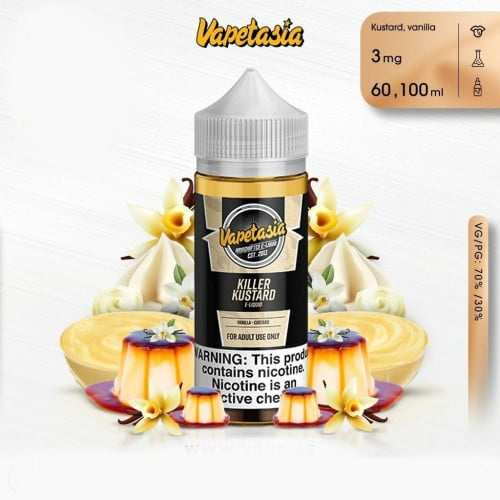 نكهة فيب كيلر كاسترد فانيللا كاسترد Killer Kustard By Vapetasia 100 ML