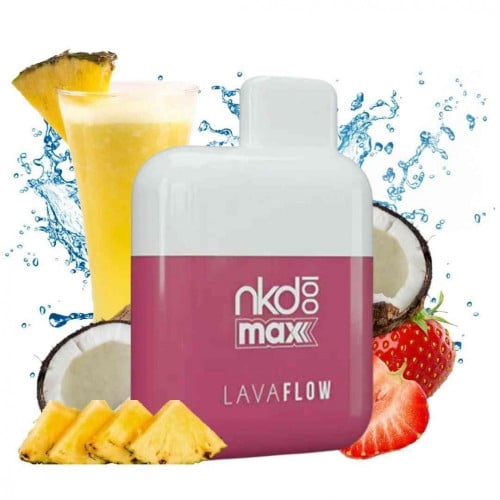 سحبة جاهزة نيكد 100 ماكس لافا فلو ديسبوزبل Nkd 100 Max LAVAFLOW 4500 Puffs
