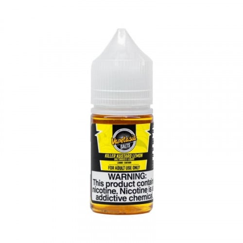 نكهة سولت كيلر كاسترد ليمون الشهيرة Vapetasia Salt – Killer Kustard Lemon 30ml (24 , 48mg)