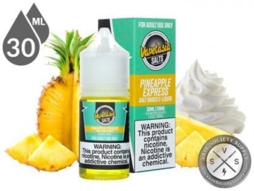 نكهة سولت كريمة الاناناس من شركة فيبتاسيا Pineapple Express By Vapetasia Salts 30ML