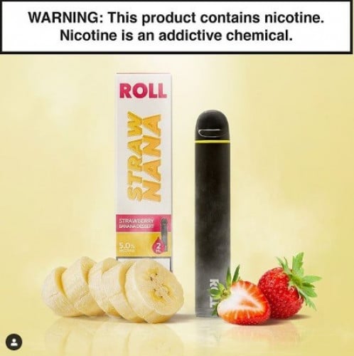 سحبة سيقارة ستراونانا من رول للاستخدام الواحد ROLL - DISPOSABLE DEVICE - STRAWNANA