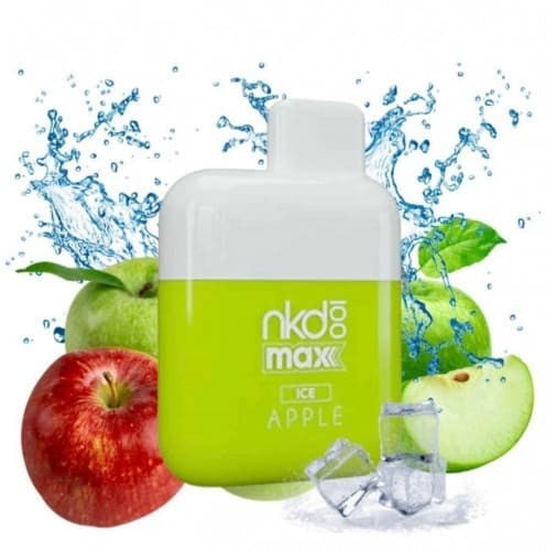 سحبة ديسبوزبل نيكد 100 تفاحتين 4500 بف- NKD 100 MAX APPLE ICE DISPOSABLE DEVICE BY NAKED 4500 PUFFS