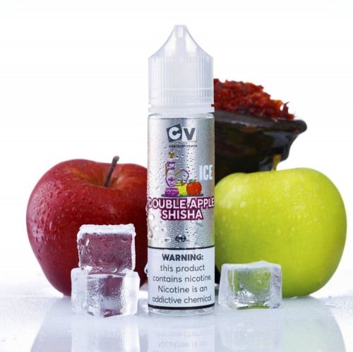نكهة فيب سي في تفاحتين ايس CV DOUBLE APPLE SHISHA ICE