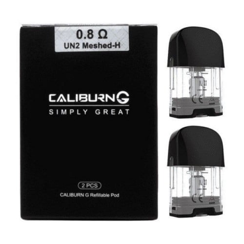 بودات يو ويل كاليبرون جي و كوكو برايم مع كويلات 0.8 أوم Caliburn G Refillable Pod with coils 0.8 ohm
