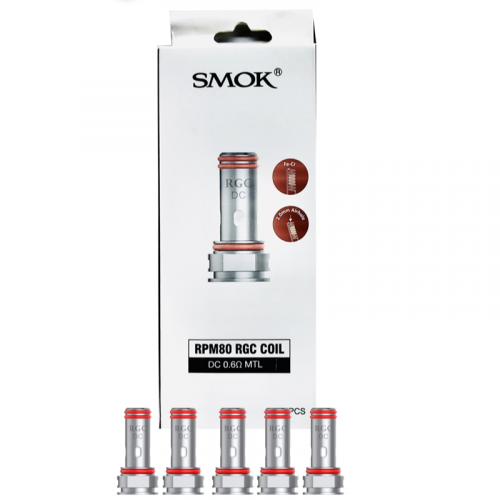 كويلات ار جي سي ام تي ال SMOK | RGC Coils for RPM80 | Pack of 5 | 0.6 Ohm DC MTL