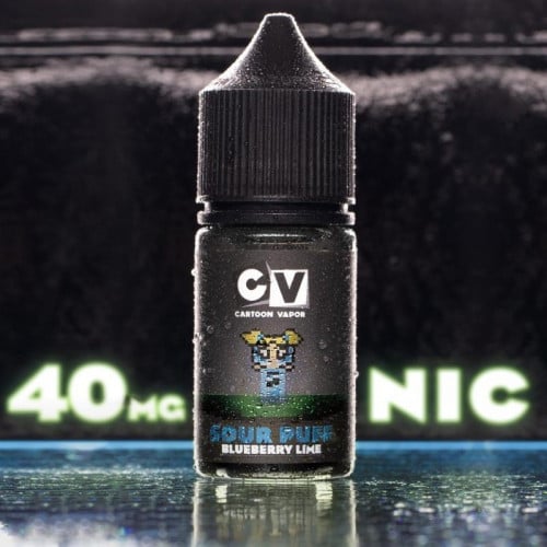 نكهة سولت سي في توت ليمون - CV SOUR PUFF BLUEBERRY LIME - Salt Nicotine