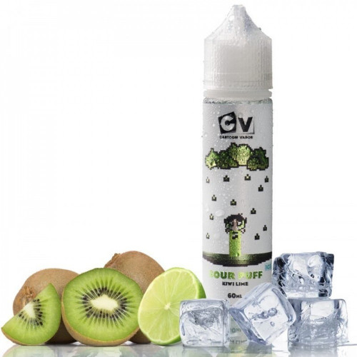 نكهة سي في كيوي ليمون ايس 60 مل - CV SOUR PUFF Kiwi Lime ICE - 60ML