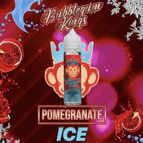 نكهة فيب علكة الرمان بارد BubbleGum Kings Pomegranate Ice 60ml by Dr. Vapes