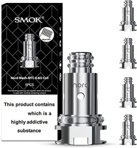 SMOK Nord Mesh-MTL 0.8 ohm Coils Pack of 5