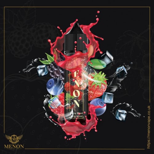 نكهة فيب بيري بلاست بارد من انتاج أقوى الشركات البريطانية مينون MENON ICY Berry Blast