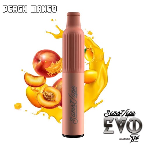 سحبة جاهزة بنكهة الخوخ والمناجو ايفو من سامز فيب 2000 موشة Evo Samsvape Pech Mango