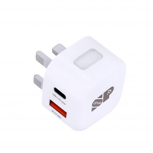 شاحن بيت مدخلين USB+PD ايسنوب iSnup 38W