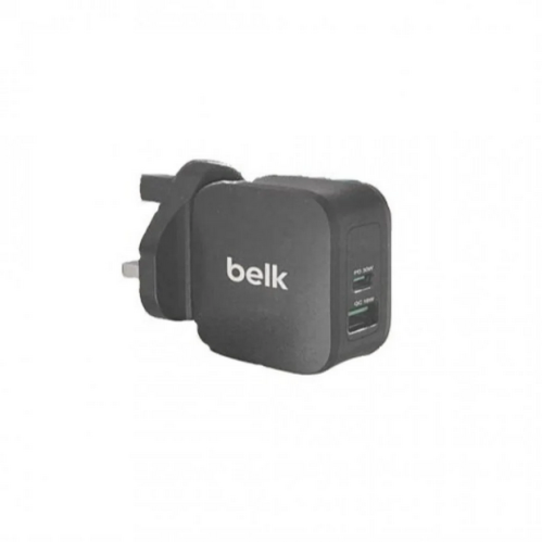 شاحن بيت 30 واط مدخلين USB+PD - بيلك Belk