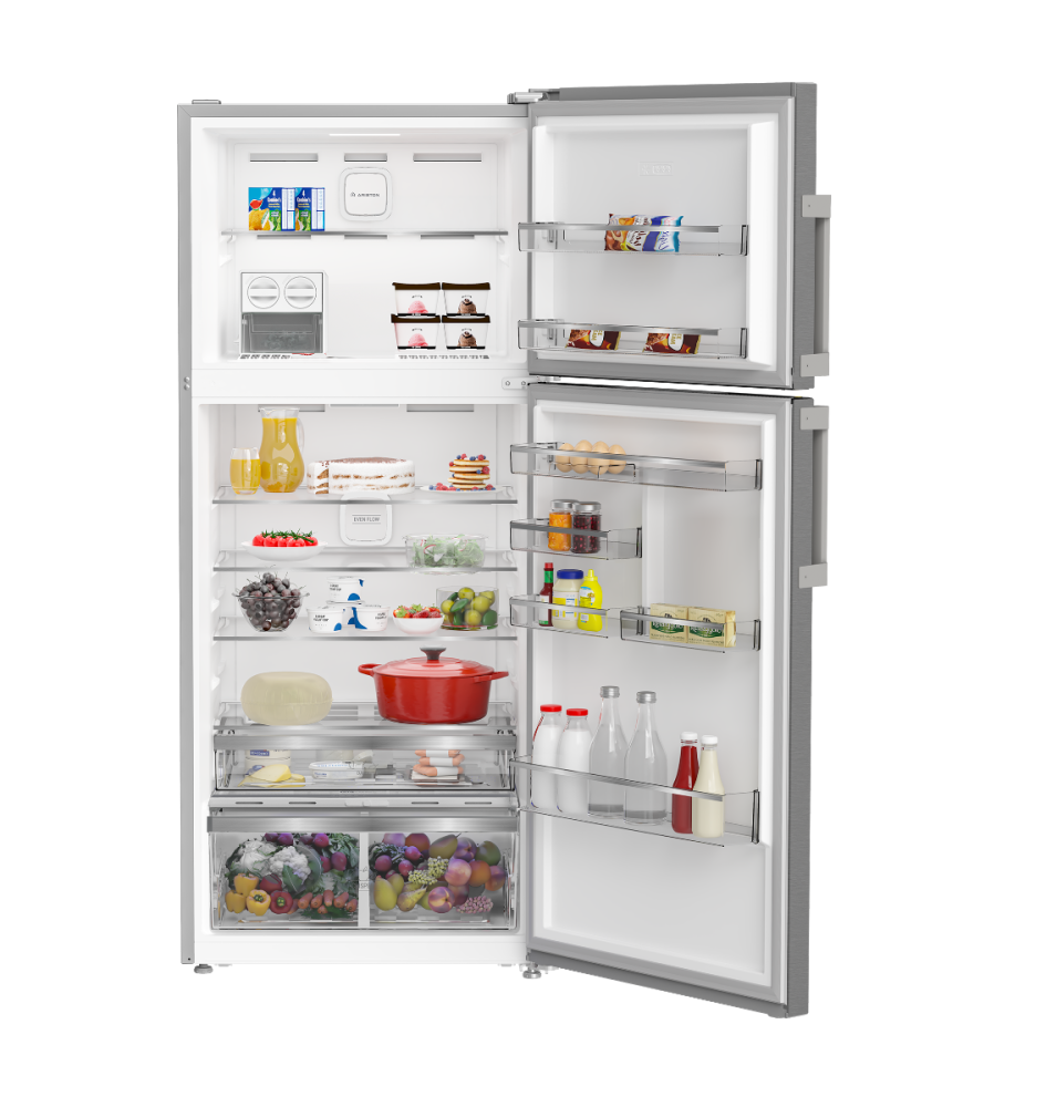 ثلاجة أرستون بابين 19.7 قدم 557 لتر انفرتر فضي ART78F6593XSA